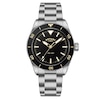 Thumbnail Image 1 of Rotary Men's Black Dial Matte Stainless Steel Bracelet Watch