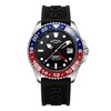 Thumbnail Image 1 of Rotary Men's Blue & Red Bezel Black Silicone Strap Watch