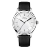 Thumbnail Image 1 of Rotary Men's Silver Dial Black Leather Strap Watch