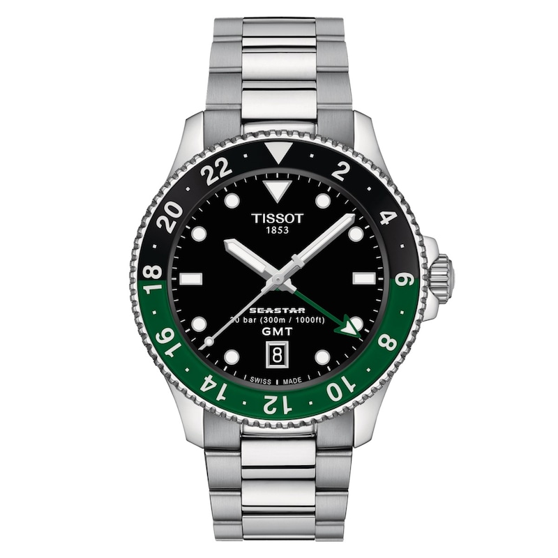 Main Image 1 of Tissot Seastar 1000 GMT Bi Colour Bezel & Stainless Steel Watch