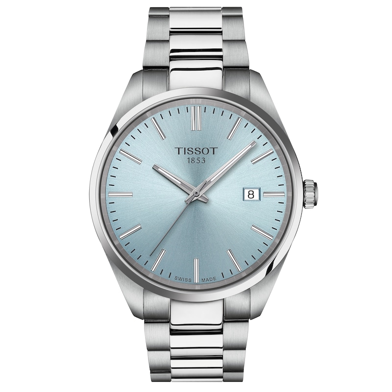 Main Image 1 of Tissot PR100 Men's Ice Blue Dial Stainless Steel Bracelet Watch