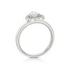 Thumbnail Image 3 of Sterling Silver Cubic Zirconia Heart Halo Ring