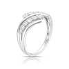 Thumbnail Image 2 of Sterling Silver Cubic Zirconia Curved Ring