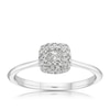 Thumbnail Image 1 of 9ct White Gold 0.25ct Diamond Princess Halo Ring