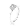 Thumbnail Image 2 of 9ct White Gold 0.25ct Diamond Princess Halo Ring