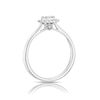 Thumbnail Image 3 of 9ct White Gold 0.25ct Diamond Princess Halo Ring