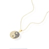 Thumbnail Image 2 of 9ct Yellow Gold Ying & Yang Pendant 16+2 Inch Necklace