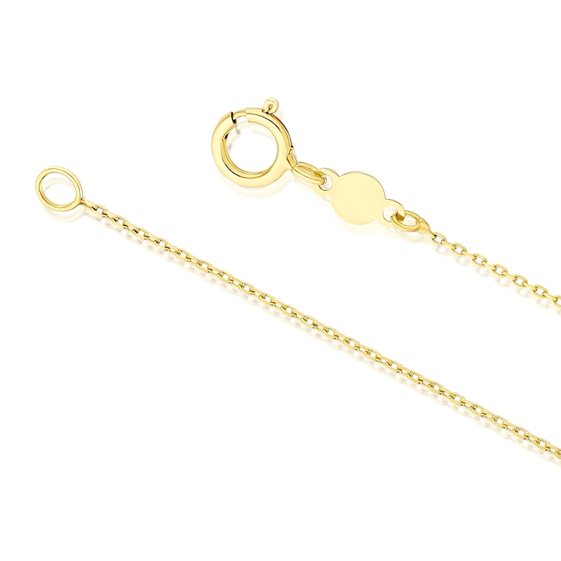 Main Image 3 of 9ct Yellow Gold Ying & Yang Pendant 16+2 Inch Necklace