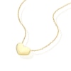 Thumbnail Image 2 of 14ct Yellow Gold Bubble Heart Pendant 18 Inch Necklace