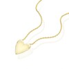 Thumbnail Image 2 of 9ct Yellow Gold Puff Heart 18 Inch Necklace