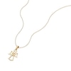 Thumbnail Image 2 of Children's 9ct Yellow Gold Angel Pendant 14+2 Inch Necklace