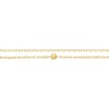 Thumbnail Image 2 of 9ct Yellow Gold Station Ball Sparkle Double 6.5+1 Inch Bracelet