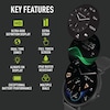 Thumbnail Image 2 of Reflex Active Series 42 Amoled Ultra Slim Black Mesh & Grey Silicone Strap Smart Watch