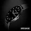 Thumbnail Image 5 of Reflex Active Series 42 Amoled Ultra Slim Black Mesh & Grey Silicone Strap Smart Watch