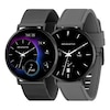 Thumbnail Image 6 of Reflex Active Series 42 Amoled Ultra Slim Black Mesh & Grey Silicone Strap Smart Watch