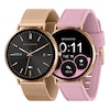 Thumbnail Image 5 of Reflex Active Series 42 Amoled Ultra Slim Rose Gold Tone Mesh & Pink Silicone Smart Watch