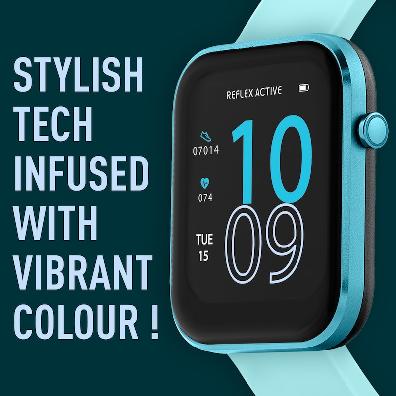 Main Image 3 of Reflex Active Series 12 Bright Blue Strap Smart Watch