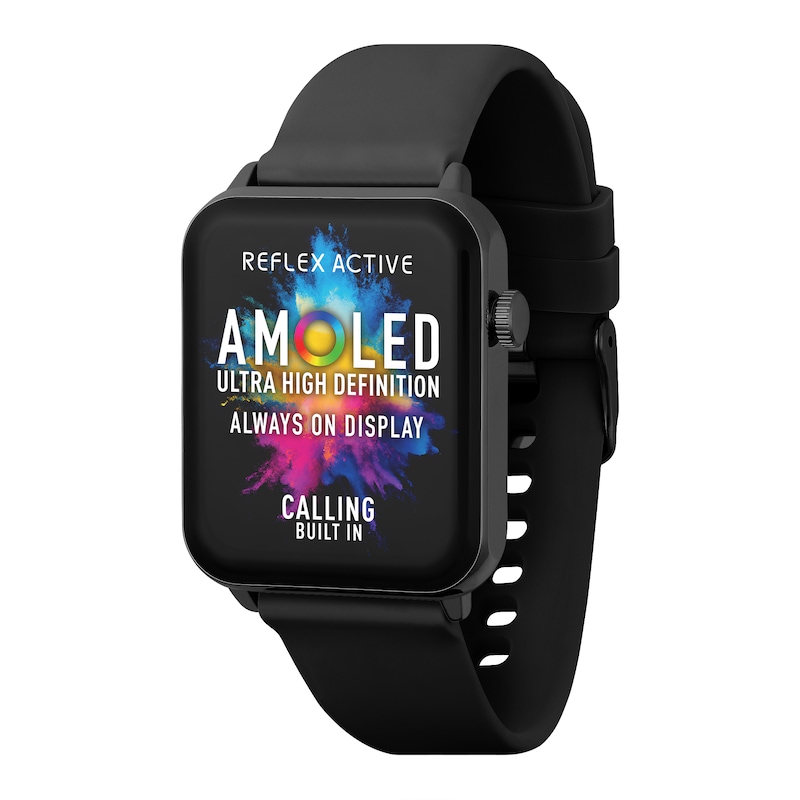 Main Image 1 of Reflex Active Amoled Series 30 Black Smart Watch