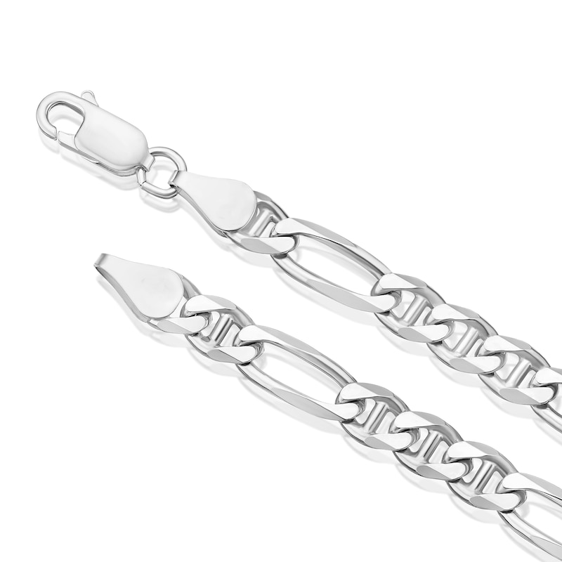 Main Image 3 of Sterling Silver Men's Figaro Chain 8 Inch Bracelet