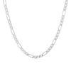 Thumbnail Image 1 of Sterling Silver Men's Figaro Chain 22 Inch Necklace