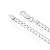 Thumbnail Image 3 of Sterling Silver Men's Flat Curb Chain 24 Inch Necklace