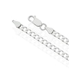 Thumbnail Image 3 of Sterling Silver Men's Flat Curb Chain 18 Inch Necklace