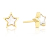 Thumbnail Image 1 of 9ct Yellow Gold Children's Star MOP Stud Earrings