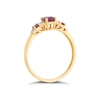 Thumbnail Image 1 of 9ct Yellow Gold Treated Ruby & Diamond Ring
