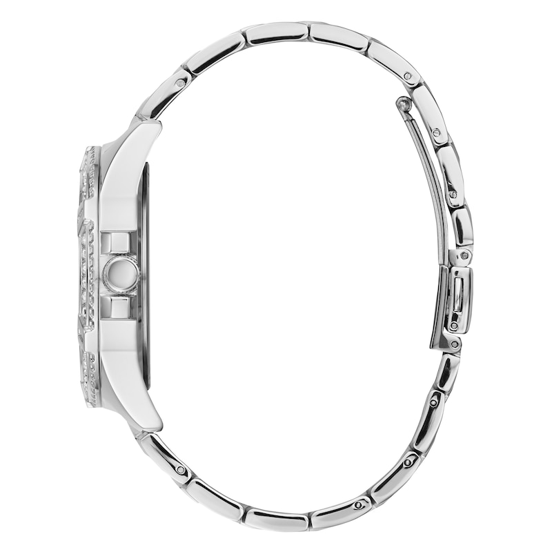 Guess Glitz Ladies' Crystal Dial Stainless Steel Bracelet Watch