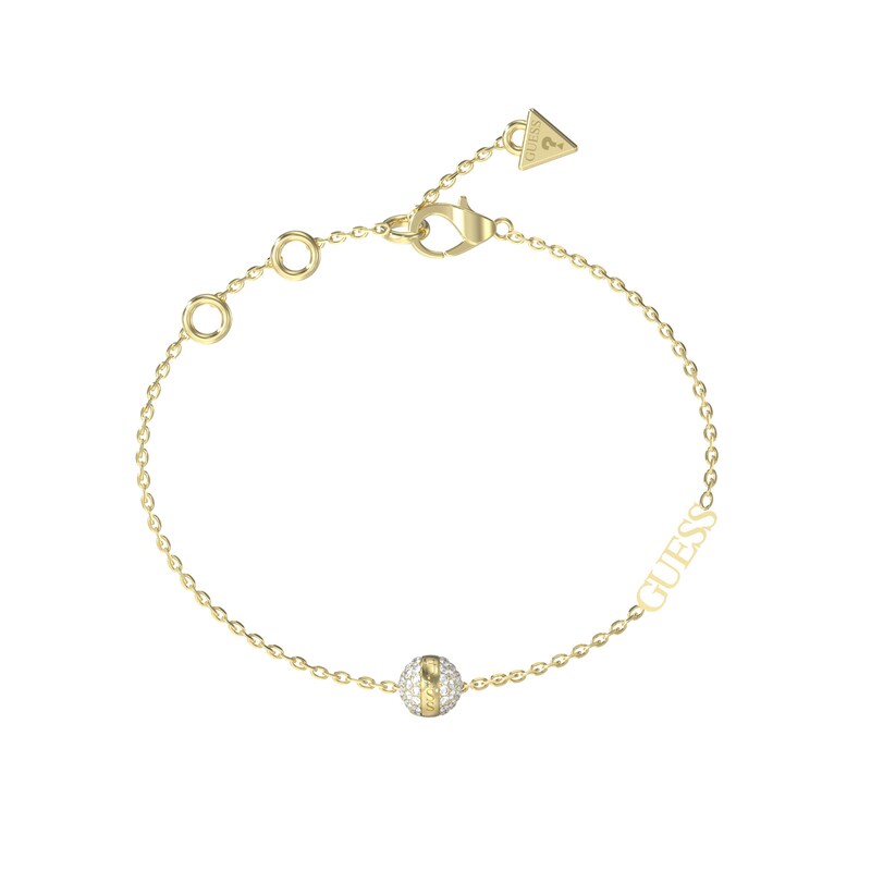 Main Image 1 of Guess Gold Tone Bead & Crystal Bracelet