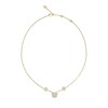 Thumbnail Image 1 of Guess Gold Tone 4G Logo & Pave Flower Necklace