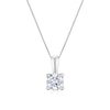 Thumbnail Image 1 of 9ct White Gold 1ct Lab Grown Diamond Necklace