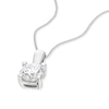 Thumbnail Image 2 of 9ct White Gold 1ct Lab Grown Diamond Necklace