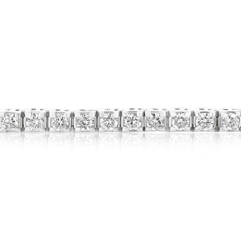 Main Image 2 of 9ct White Gold 1ct Lab Grown Diamond Tennis Bracelet