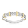 Thumbnail Image 1 of 9ct White & Yellow Gold 0.33ct Diamond Eternity Ring