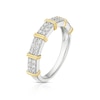 Thumbnail Image 2 of 9ct White & Yellow Gold 0.33ct Diamond Eternity Ring