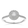 Thumbnail Image 1 of 14ct White Gold 0.40ct Diamond Round Double Halo Ring