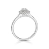 Thumbnail Image 3 of 14ct White Gold 0.40ct Diamond Round Double Halo Ring