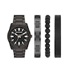 Thumbnail Image 1 of Skechers Men's Black Dial Black Tone Bracelet Watch With 4 Matching Bracelets