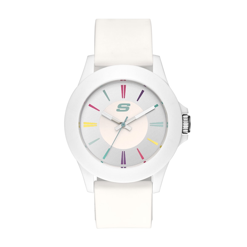 Main Image 1 of Skechers Rosecrans Ladies' All White Silicone Strap Watch