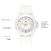 Thumbnail Image 3 of Skechers Rosecrans Ladies' All White Silicone Strap Watch