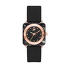 Thumbnail Image 1 of Skechers Calabar Ladies' Square Two Tone Dial Black Silicone Strap Watch