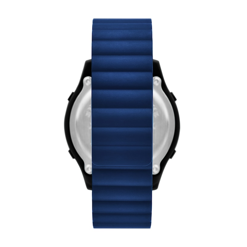 Main Image 3 of Skechers Rosencrans Men's Digital Dial Blue Silicone Textured Strap Watch