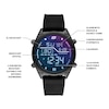 Thumbnail Image 4 of Skechers Kentwood Men's Digital Dial Black Silicone Strap Watch