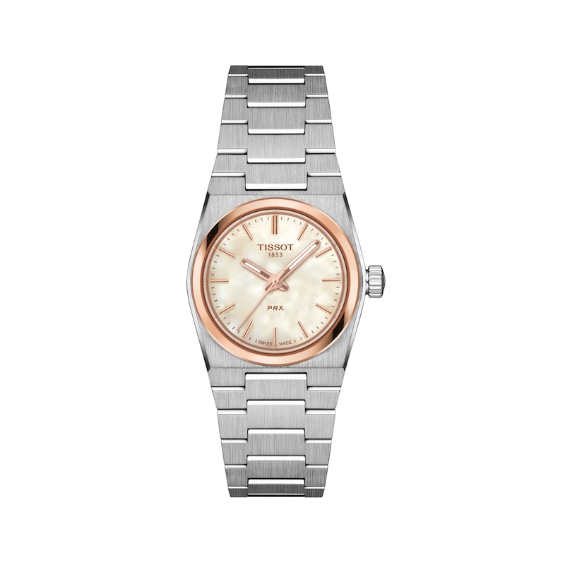 Main Image 1 of Tissot Ladies' PRX Rose Tone Details Stainless Steel Bracelet Watch