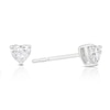 Thumbnail Image 1 of 9ct White Gold 0.30ct Lab Grown Diamond Heart Earrings