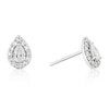 Thumbnail Image 1 of 9ct White Gold 0.40ct Lab Grown Diamond Pear Earrings