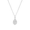 Thumbnail Image 1 of 9ct White Gold 0.40ct Lab Grown Diamond Pear Pendant Necklace