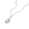 Thumbnail Image 2 of 9ct White Gold 0.40ct Lab Grown Diamond Pear Pendant Necklace