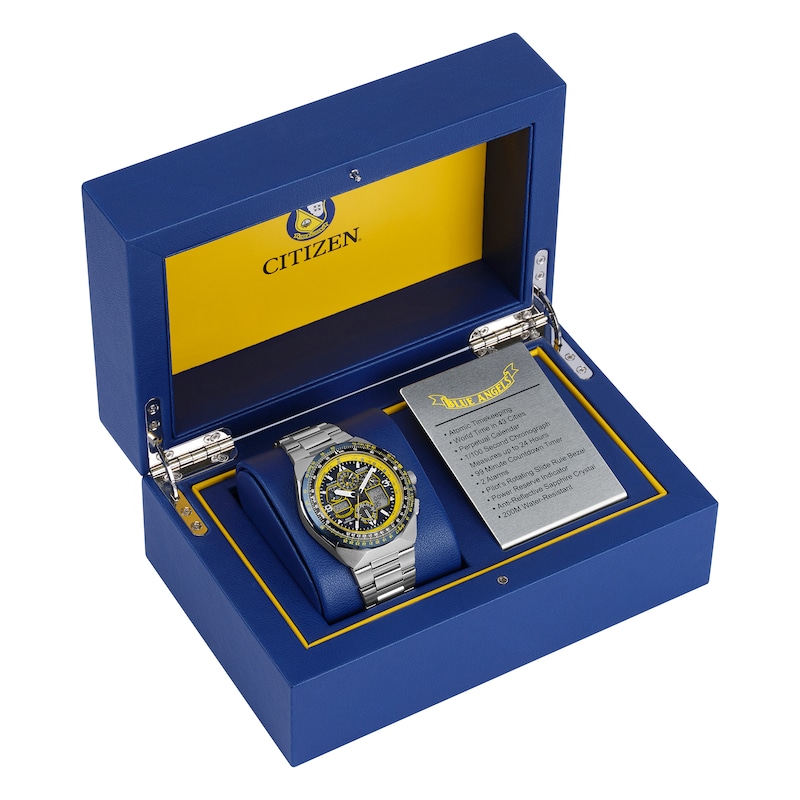 Main Image 6 of Citizen Eco-Drive Blue Angels Men's Blue Dial Stainless Steel Bracelet Watch